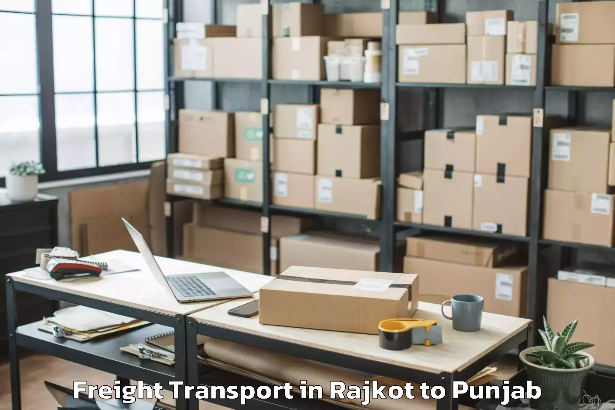 Easy Rajkot to Makhu Freight Transport Booking